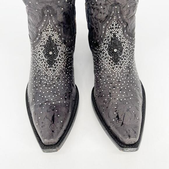 Old Gringo Gray Celina Crystal Studded Knee High Western Cowgirl Boot size 7 - Picture 8 of 14